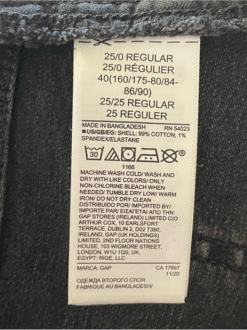 Gap 5” Mid Rise Denim Shorts Women’s 25 | 0 Black Cuffed Stretch Casual Fringed - Picture 11 of 12